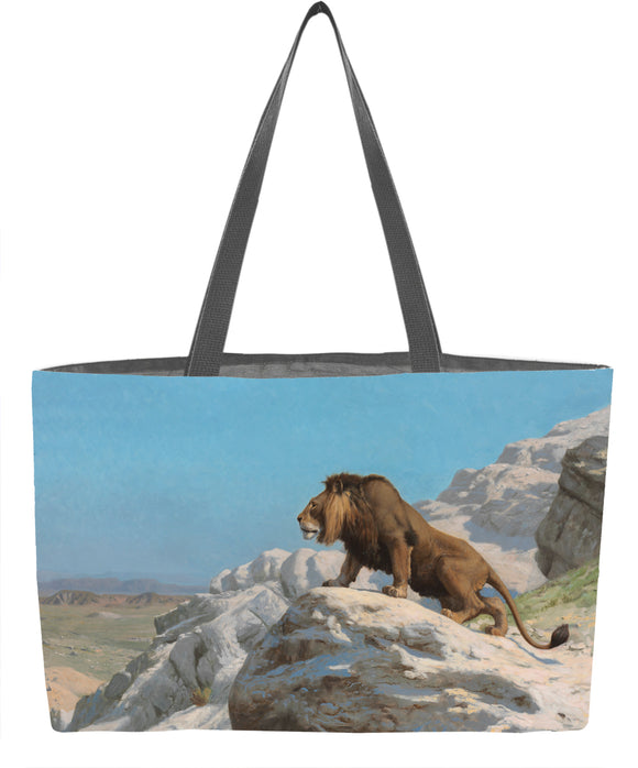 Lion on the Watch Weekender Tote