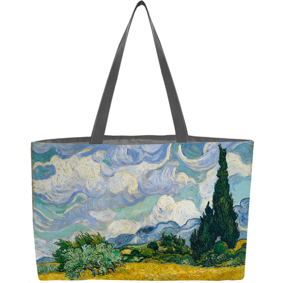 Wheat Field with Cypresses Weekender Tote